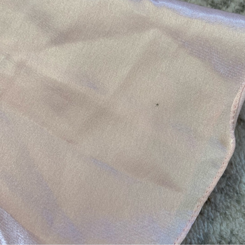 Vintage Victoria’s Secret Gold Label Pink Lace Trim Satin Nightgown Sz L - Picture 9 of 9